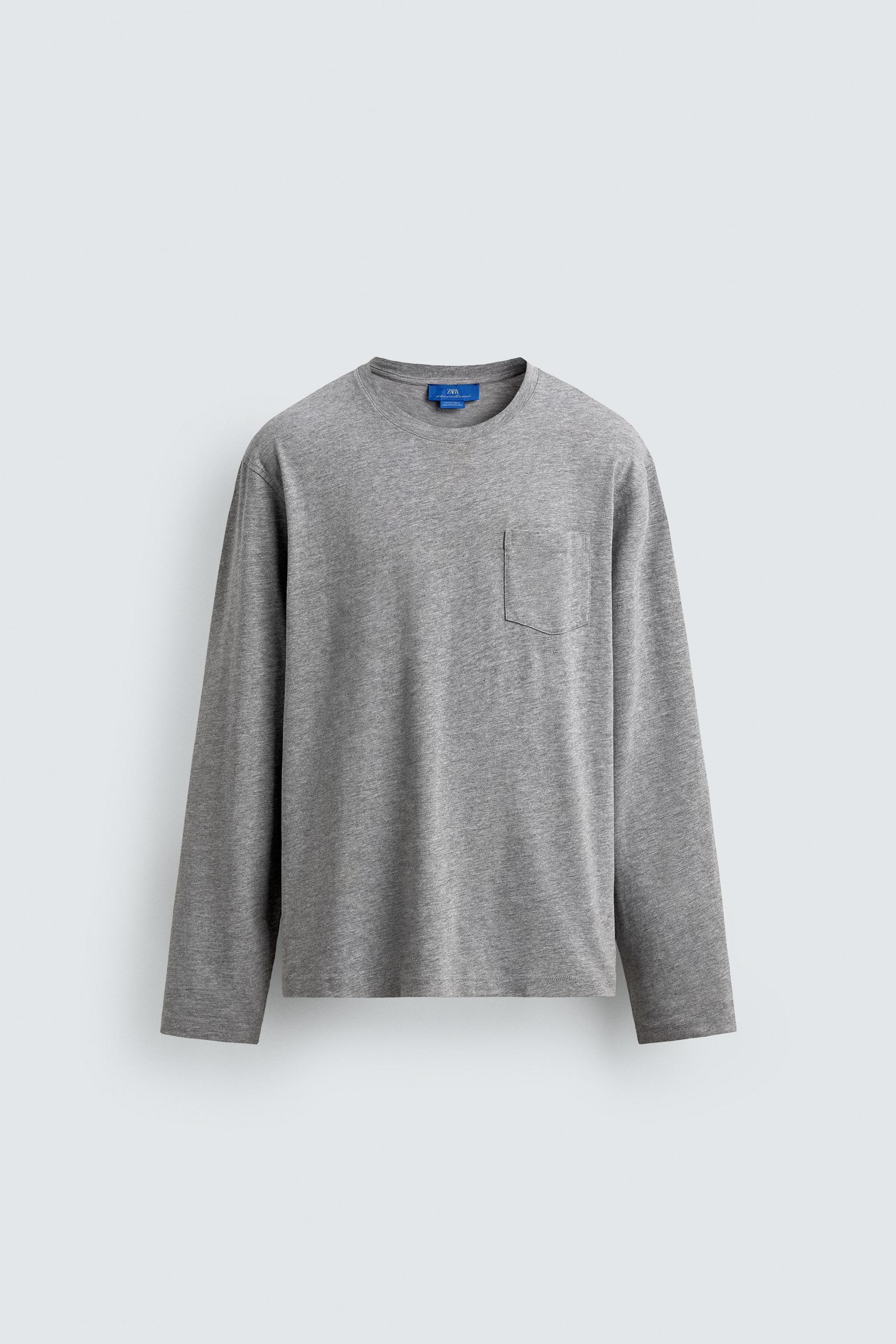 LONG SLEEVE POCKET T-SHIRT AARON LEVINE X ZARA